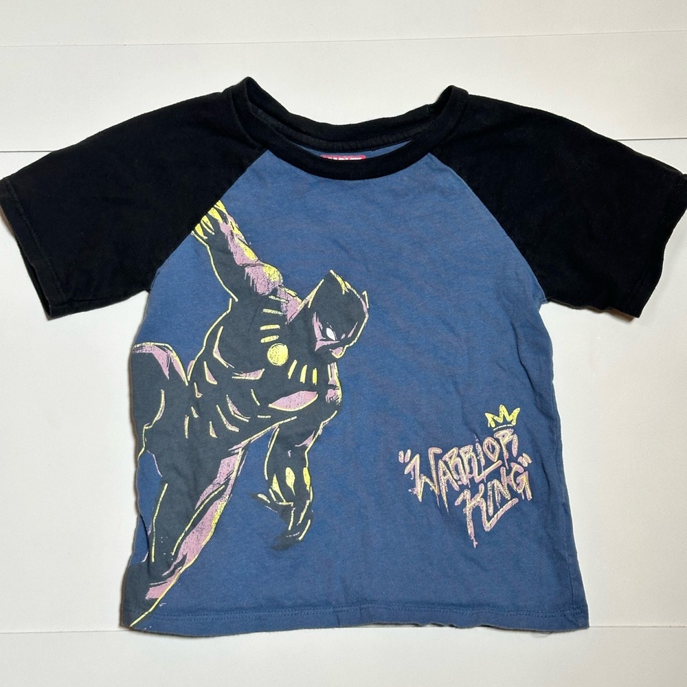 Marvel Toddler Kid’s Black Panther Warrior King Tee Size 4T